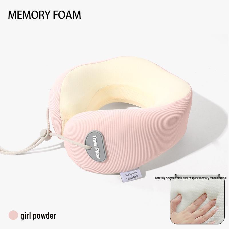 

U-Shaped Memory Foam Travel Pillow – Portable, Storable Neck Support for Parent-Child Airplane and Office Naps