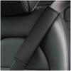 1PCS PU Leather Embossed Car Seat Belt Shoulder Cover Decompression Comfort Car Accessories Safety Belt Protective Cover1PCS PU
