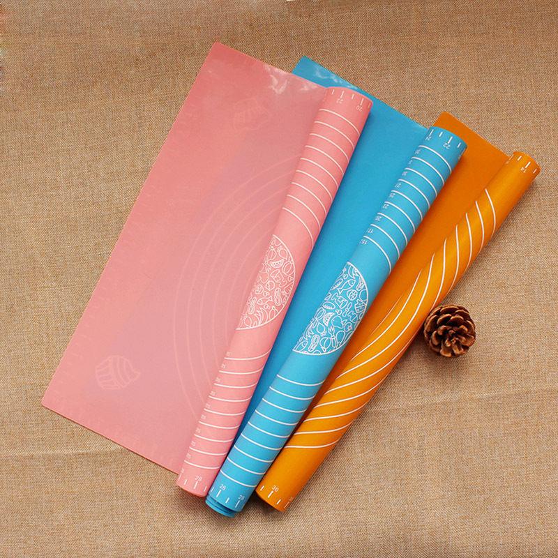 29*26cm New Silicone Mat Baking Cakes Pans 100% Non-Stick Dough Pastry Fondant Rolling Cutting Mat Kitchen Bakeware Tools