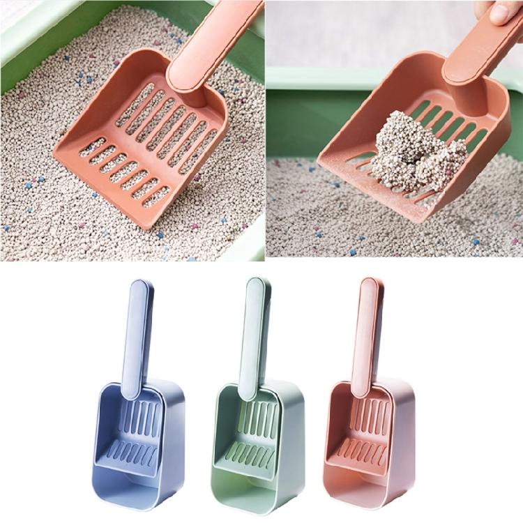 2in1 Cats Litter Scoops Set Small Pet Litter Cleaning Tool with Garbage Container Small Animal Litter Cleaner