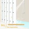 1pc Yellow Triangle Pattern Artwork Geometric Shower Curtain Waterproof PEVA Modern Minimalist Bathroom Decor