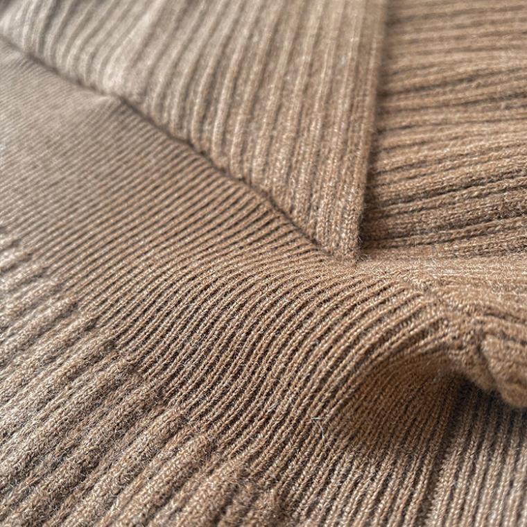 French Elegant V-neck Wool Dress, Celebrity Style, Thin In Autumn and Winter, Knitted Dress, Female