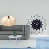 Halloween Pumpkin Sofa Cushion And Acrylic Clock Set for Bedroom Living Room Cafe Decorative Home