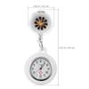 Nurse Watch Alloy Clip-on Pocket Watch Water Resistant Quartz Movement Clear Dial for Staff Nurses Paramedics