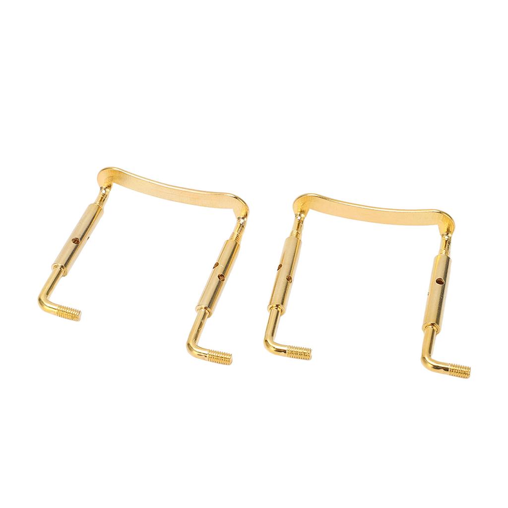 2PCS 4 4 Violin Chinrest Screws Chin Rest Metal Clamp Fittings Stringed Instrument Parts