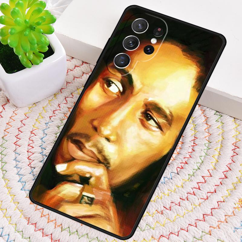 Bob Marley Zitate Rasta Reggae Aufdruck Handyhülle für Samsung Galaxy note 10 pro S26 Ultra S23 S24 FE S25 S21 S22 PLUS Hülle