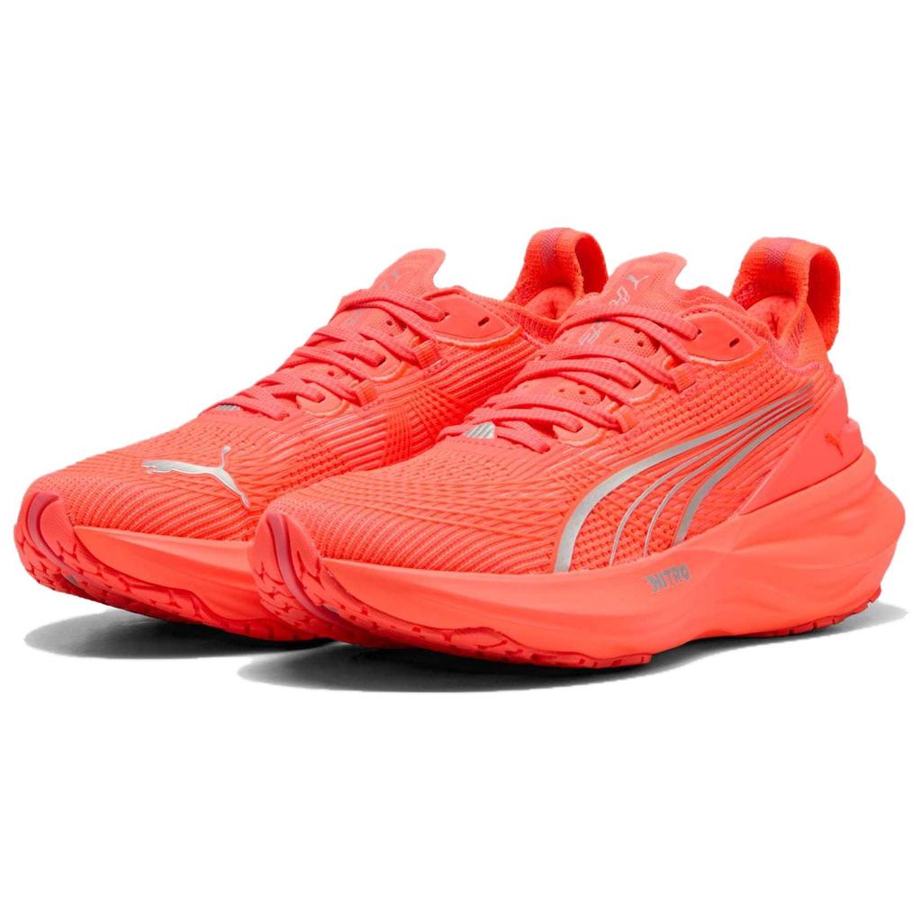 Puma ForeverRun Nitro 2 Leuchtend Rot Damen Sneaker Silber 310471-07