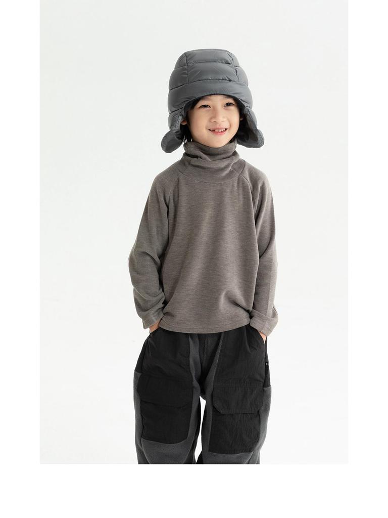 Boys' 2025 Cozy Fleece Long-Sleeve Base Layer Shirt - Soft, Skin-Friendly Autumn/Winter Children's T-Shirt