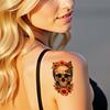 9pcs Temporary Tattoo Colorful Realism Robotic Suit Skull Sticker Pharaoh Mask For Shoulders Back Male