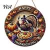 Wooden Pumpkin Door Hanger Harvest Festival Welcome Sign for Front Door, Rustic Hanging Art Entryway with Hemp Rope, Autumn Plaque Fall Porch
