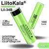 LiitoKala NCR18650B 3400mAh Battery, Model 34B
