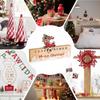 Christmas Countdown Calendar Sliding Gnome Advent Double-Sided 24 Numbers Design Wood Holiday Countdown For Winter Festival Home