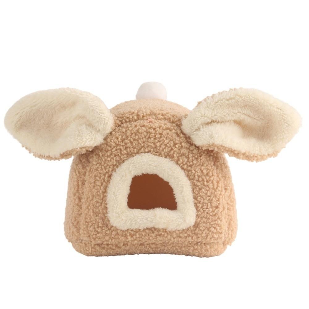 Guinea Pig Cage Winter Hamster Bed Ear-shaped Hamster Shelter Small Pet Hideout for Small Animals