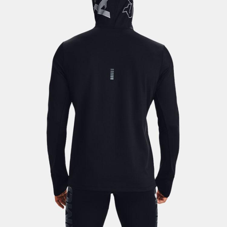 Under Armour Qualifier Ignight ColdGear Graphic Hoodie Men Hoodie Black 1356167-001