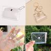 Transparent Mini Coin Purse Keychain Bag Charm Handbag Design Coin & Earphone Holder Novelty Miniature Purse Keychain
