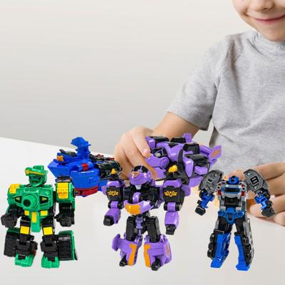 15cm Interesting Cartoon Collectible Transforming Robot Transformer Toy Children Car Christmas Gift