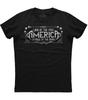 Terra dos Livres América Frase Patriótica Camiseta Verão Algodão Gola Redonda Manga Curta Camiseta Masculina Nova S3XL