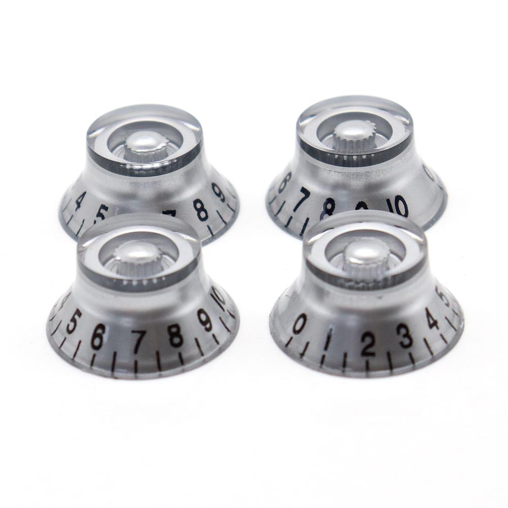 4Pcs Electric Guitar Bass Top Hat Speed Control Volume Knobs Multiple Colors