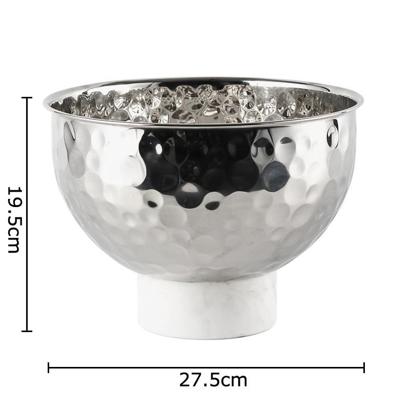 

Creative Hammer Pattern Fruits Bowl Storage Tray Snacks and Nuts Bowl Hotel Restaurant Fruit Plates Home Kitchen Dessert Cutlery срібний