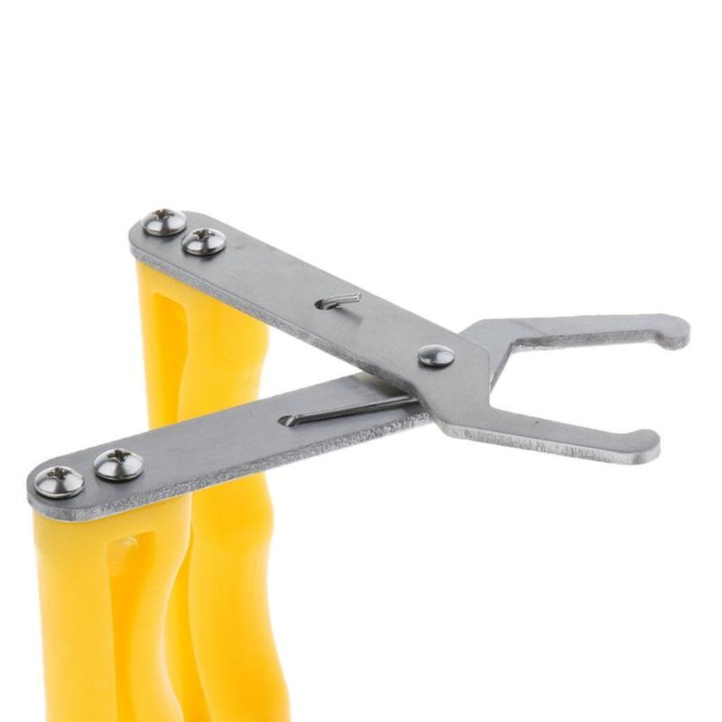 Efficient Beekeeping Apiary Essential Tool Stainless Steel Frame With Bright Yellow Plastic Handle For Secure Lifting