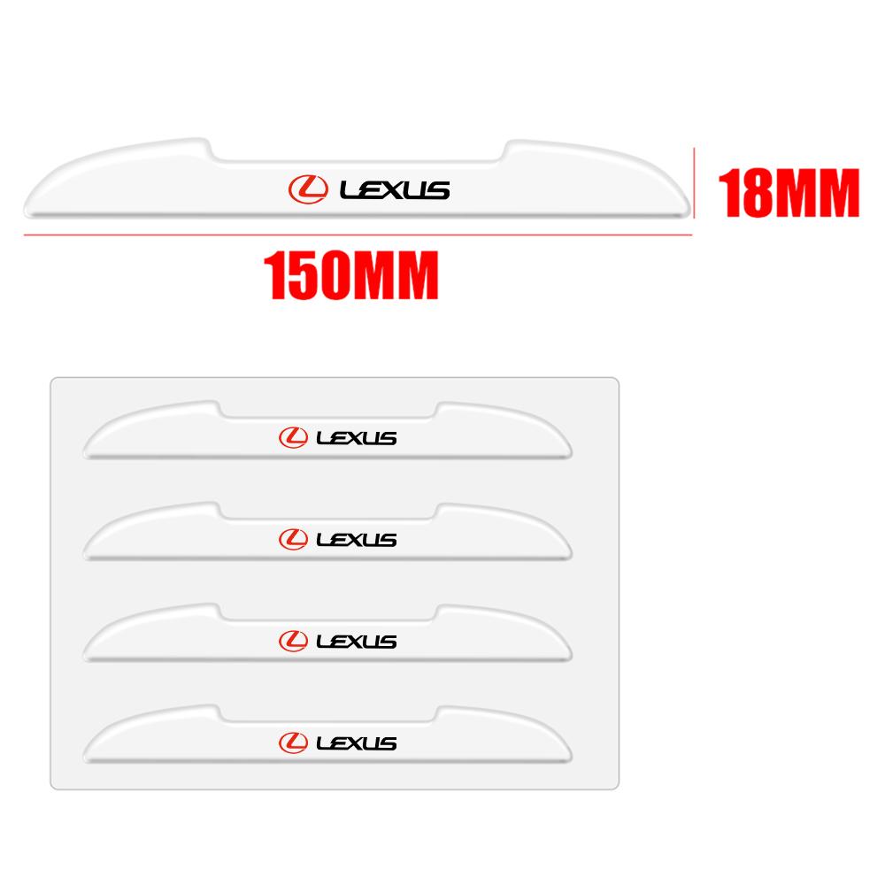 2026 Hot Interior Stickers 4Pcs Car Door Anti-collision Bumper Strips Protector Stickers Accessories For Lexus EX300h RX450h IS3