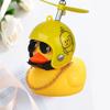 Auto Ente Mit Helm Gebrochen Wind Anhänger Kleine Gelbe Ente Rennrad Motor Helm Reiten Fahrrad Zubehör Ohne Lichter