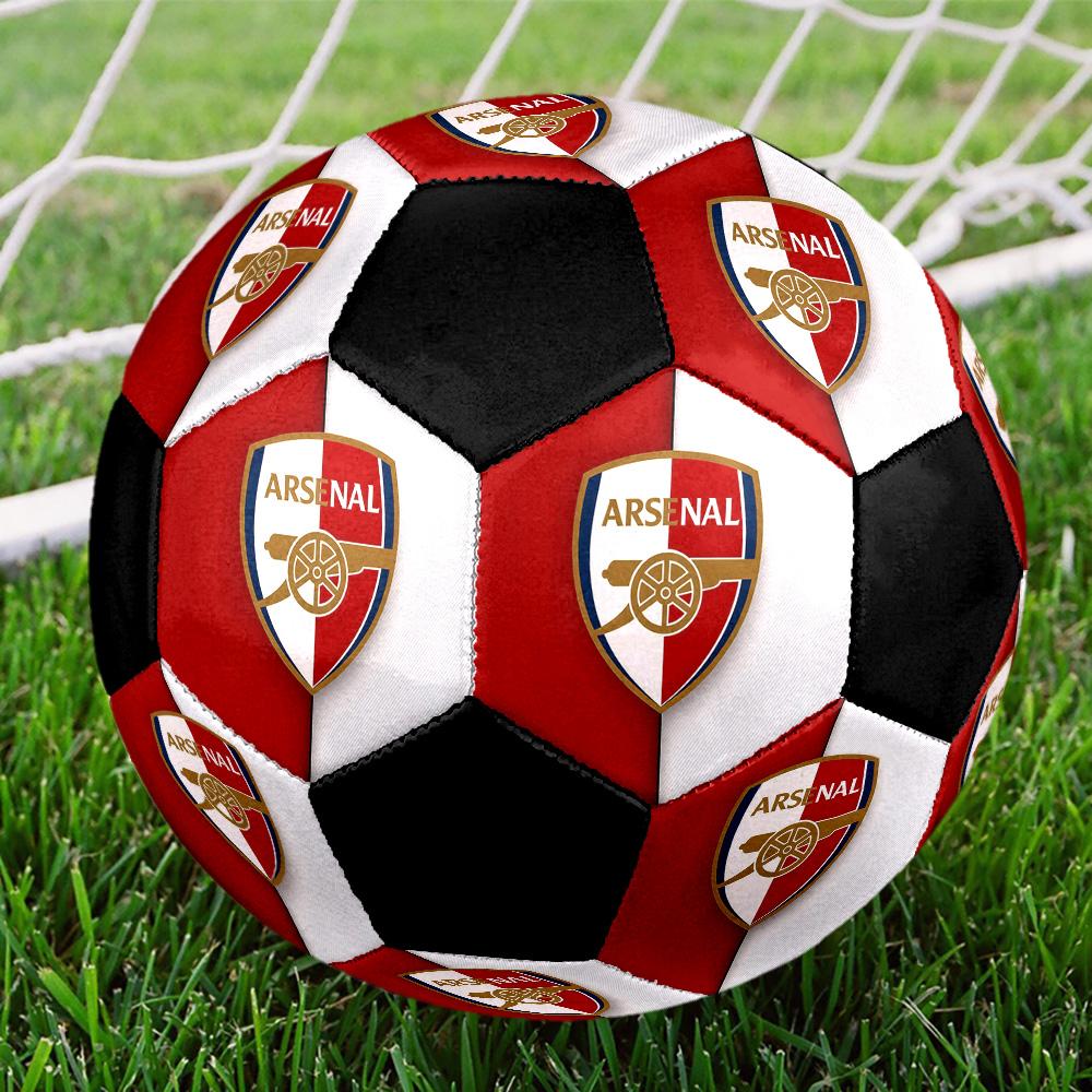 Arsenal F.C Soccer Ball Colorful All Ages Machine Stitched PVC Competition Ready Durable High-Bounce.SIZE5