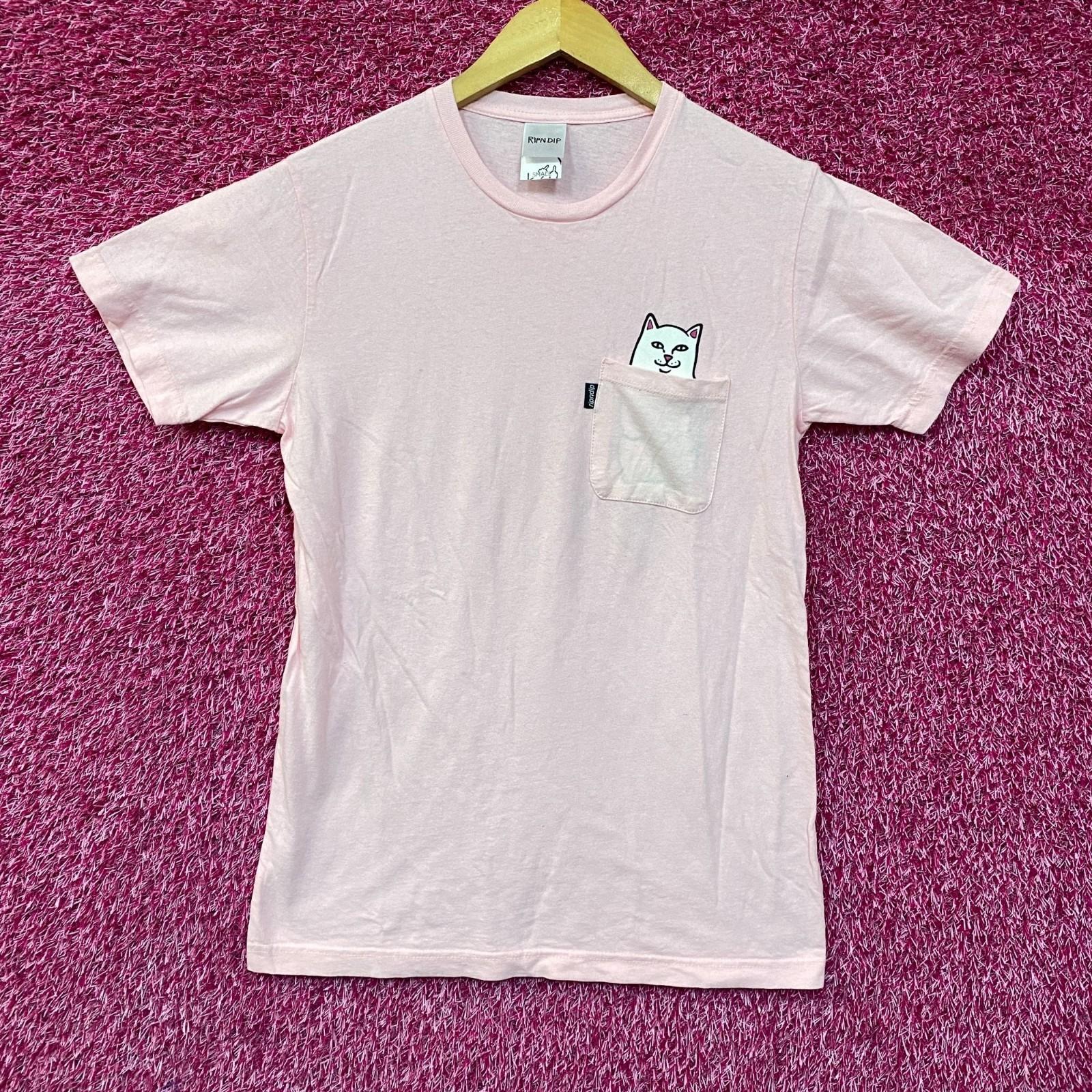 RIPNDIP Футболка с карманом Lord Nermal Розовая 4XL