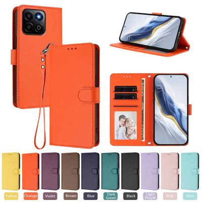 Jednobarevné vyklápěcí luxusní kožené pouzdro na telefon pro Huawei Honor 400 400 Pro 400 Smart 400 Lite magnetické pouzdro s peněženkou a stojánkem Funda