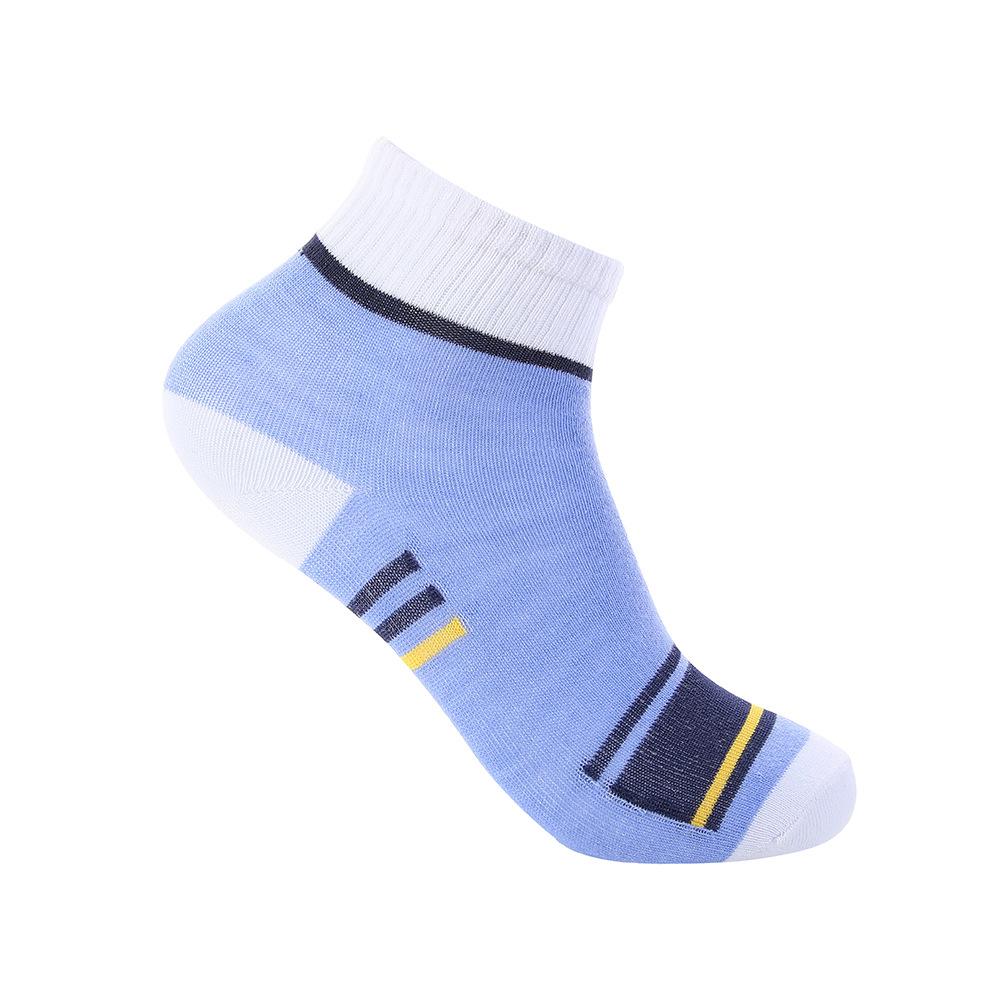 Men Socks Cotton Sports Breathable Socks Patchwork Color Stripe Casual Athletic Thin Middle Tube Socks
