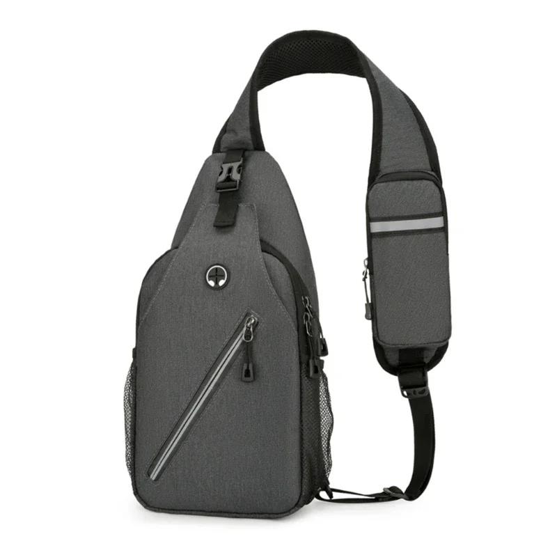Fashion Boy Shoulder Bags Water Resistance Crossbody Bag Men Multi Functional Chest Bag Travel Sports Backpacks Handbag