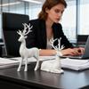 Rentierdekorationen 2 Stück Hirsch Weihnachtsdekorationen Schreibtisch Elchskulptur Für Wohnzimmer Schlafzimmer Feiertag Winter Innenparty