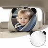 Bear Ear Baby Car Mirror Round Mirror Face Car Baby Observation Mirror  Newborn Travel