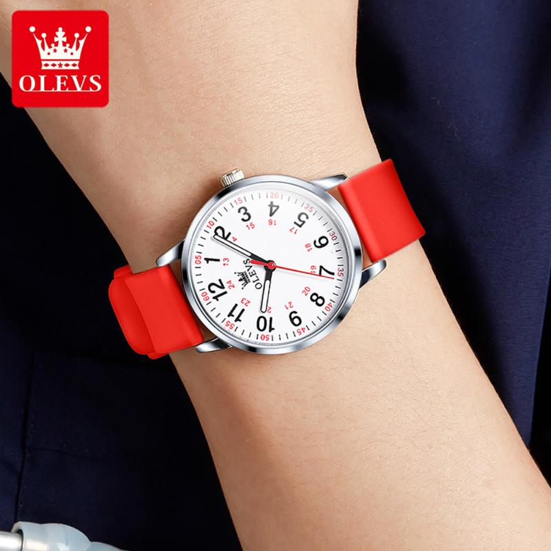 

Fashion Watches For Women, Super-thin Quartz Silicone Strap Women Wristwatch Luminous
