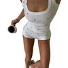 Slimming Two-Piece Knit Pajamas Set - Sexy & Elastic Hip-Wrapping Design for Homewear Fashion