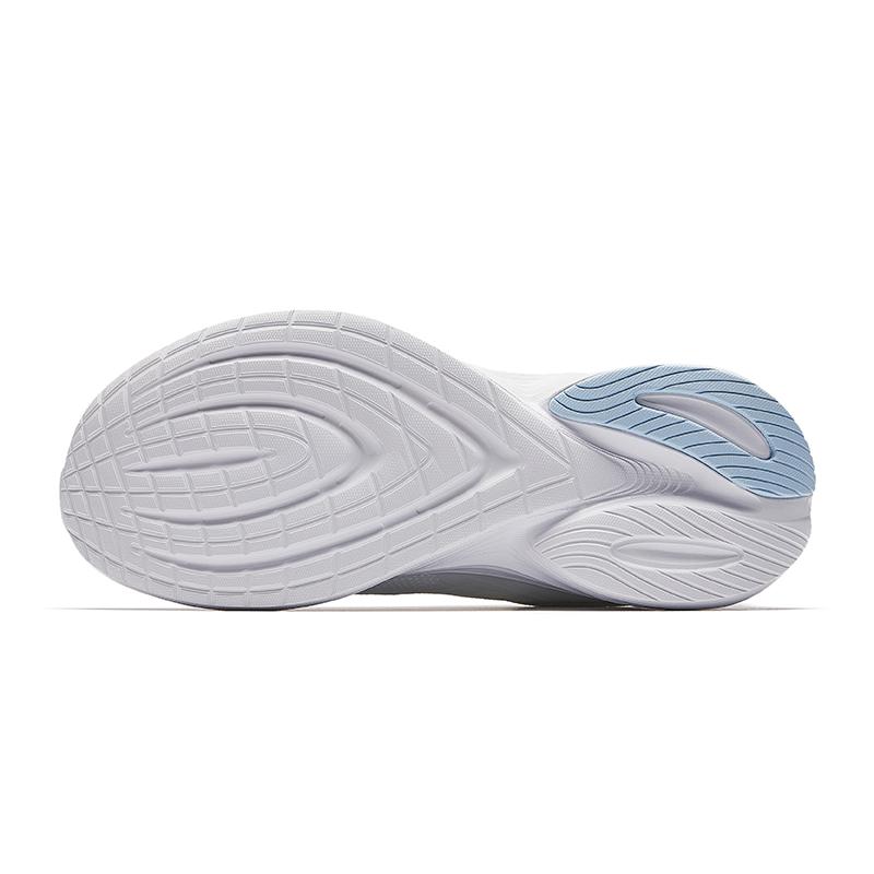 New Anta Lingyun Cushioning Height Increasing Lightweight Slip Resistant Low Top Casual Running Shoes Women's White Blue 922525502-1