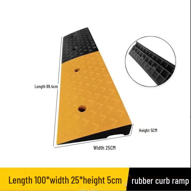 DAXTE Rubber Ramp Mat 100x25x5cm