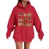 Women's Casual Fashion Comfortable Round Neck With Hood Long Sleeve Halloween Print Warm Sweatshirt