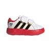 Adidas Disney X  Grand Court Synthetic Leather Comfortable Casual Soft Minimalist Low-Top Walking Shoes Baby Shoes Cloud-White Black JQ8070