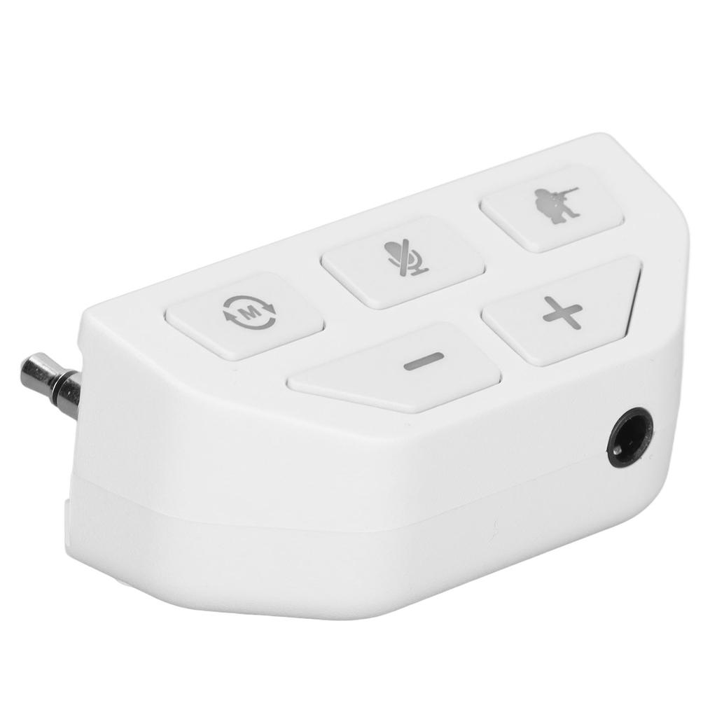 For Xbox One Controller Sound Enhancer Stereo Headphone Adapter with 4 EQ Sound Modes and Detection Mode White