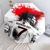 1 PC Automatic Folding Umbrella - CR7 Cristiano Ronaldo Pattern, Portable & Foldable Design with 8 Ribs, Christmas Birthday Gifts
