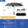 This Amepanda folding umbrella features a black exterior and a stylish and features automatic opening and closing with a carabiner Its 53cm main 96cm