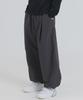 PIANER Nylon One-Pleat String Pants (Charcoal)