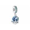 Murano Glass Cute Octopus Blue 925 Silver Crystal Accessories Unisex Couple Style 791694C01