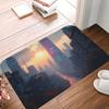 1PC Tranquil Waters Kitchen Rug Non-Slip Door Mat Pop design Bathroom Rug Bath Mat Carpet for Home Sink Laundry ecoreeree