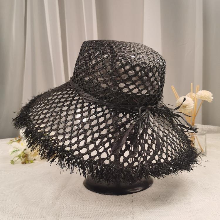 2023 New Raffia Bucket For Women Foldable Sun UV Hats Designer Luxury Crochet Beach Hat Handmade Fashion Straw Hat
