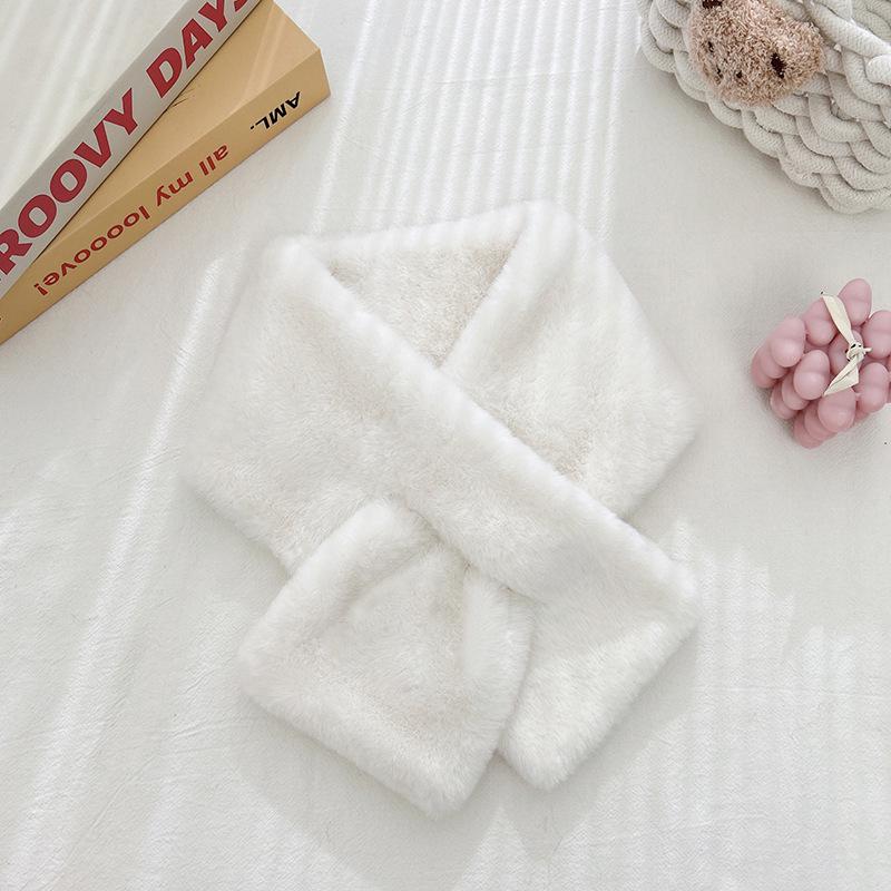 

Плюшевый шарф в корейском стиле для женщин - Высококачественный осенне-зимний утеплитель для шеи и гетра 60-80cm