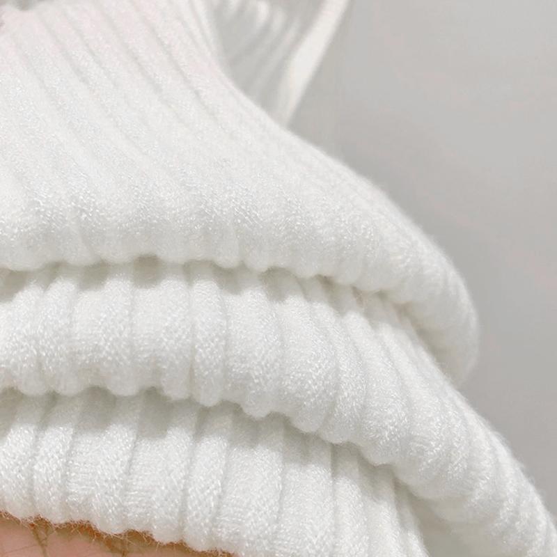 Women's Summer Fashion Knitted Tank Top Half High Neck Comfortable Breathable T-Shirt Thin Sleeveless Pullover Corset Top