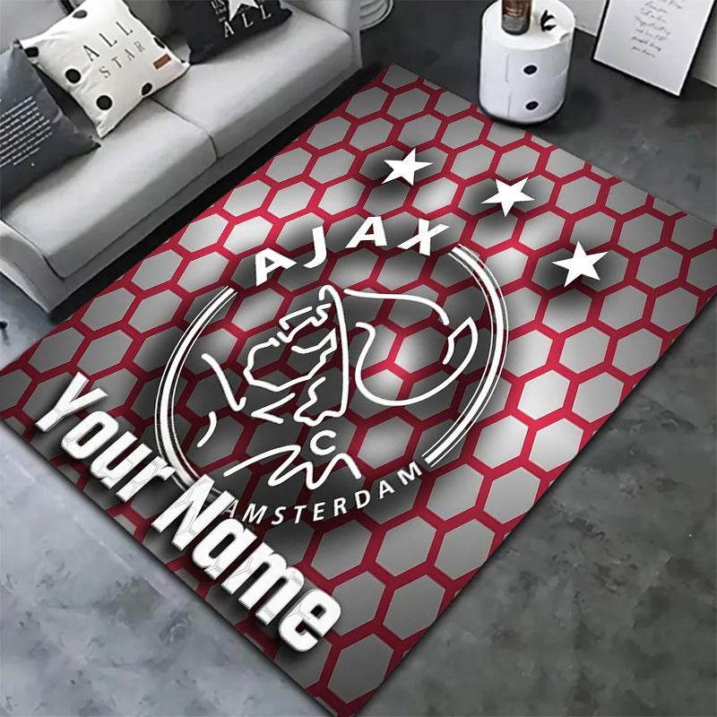 AFC Ajax Custom Name Carpet Rug for Living Room Bedroom Home Sofa Decoration,Kids Play Non-slip Floor Mat
