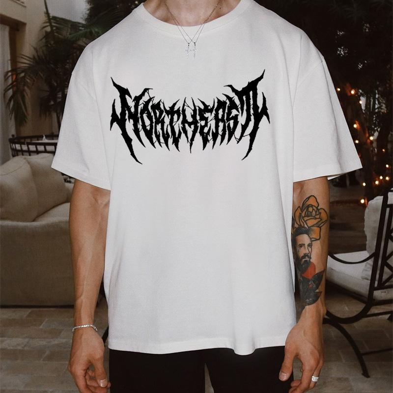 Herren Grafik T-Shirts Kurzarm T-Shirts Tops Oversized Vintage Streetwear Gothic Harajuku Koreanische Mode Sommer Y2k Kleidung